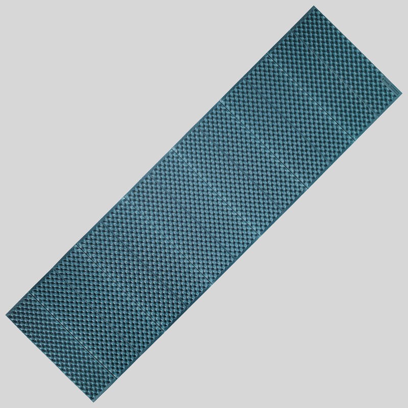 FORCLAZ Trek 100 Matras Busa Trekking Insulasi Lapisan Aluminium Dapat Di Lipat Nyaman dan Hangat