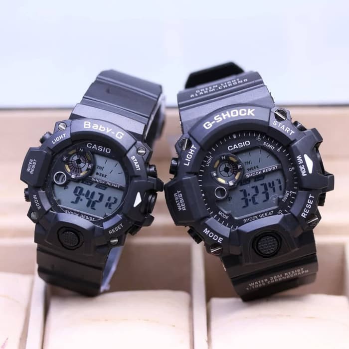 Sale Jam Tangan Couple / G Shock + Free Batre Cadangan + Studio Jam Grosir - RED Kekinian
