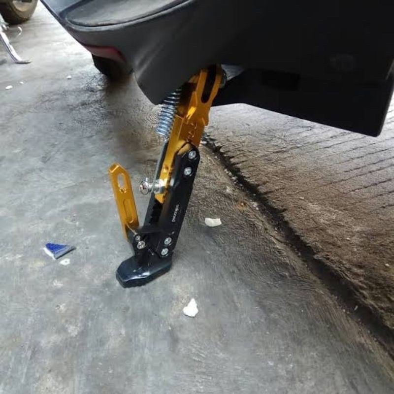 Standar Robot Full Cnc Standar Samping Standar Jagang Samping Robot bisa di stell panjang pendek Universal Scoopy Nmax Mio Beat Pcx