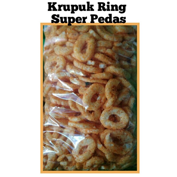 Jual Krupuk Ring Super Pedas Krupuk Setan 250 Gram Grosir Snack Kiloan