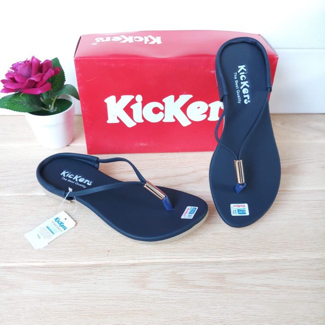 Sandal Wanita Teplek Kickers Elegant | Sandal Kekinian | Sandal Branded | Sandal Kekinian