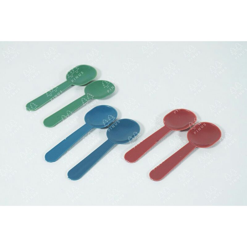 Sendok Plastik Jelly Plastik Bening Jeli Puding Warna Kecil isi 100pcs Jelly Ice Cream Warna Mirosa 