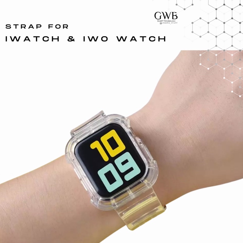 STRAP TRANSPARAN SPORT STYLE IWATCH &amp; IWO WATCH