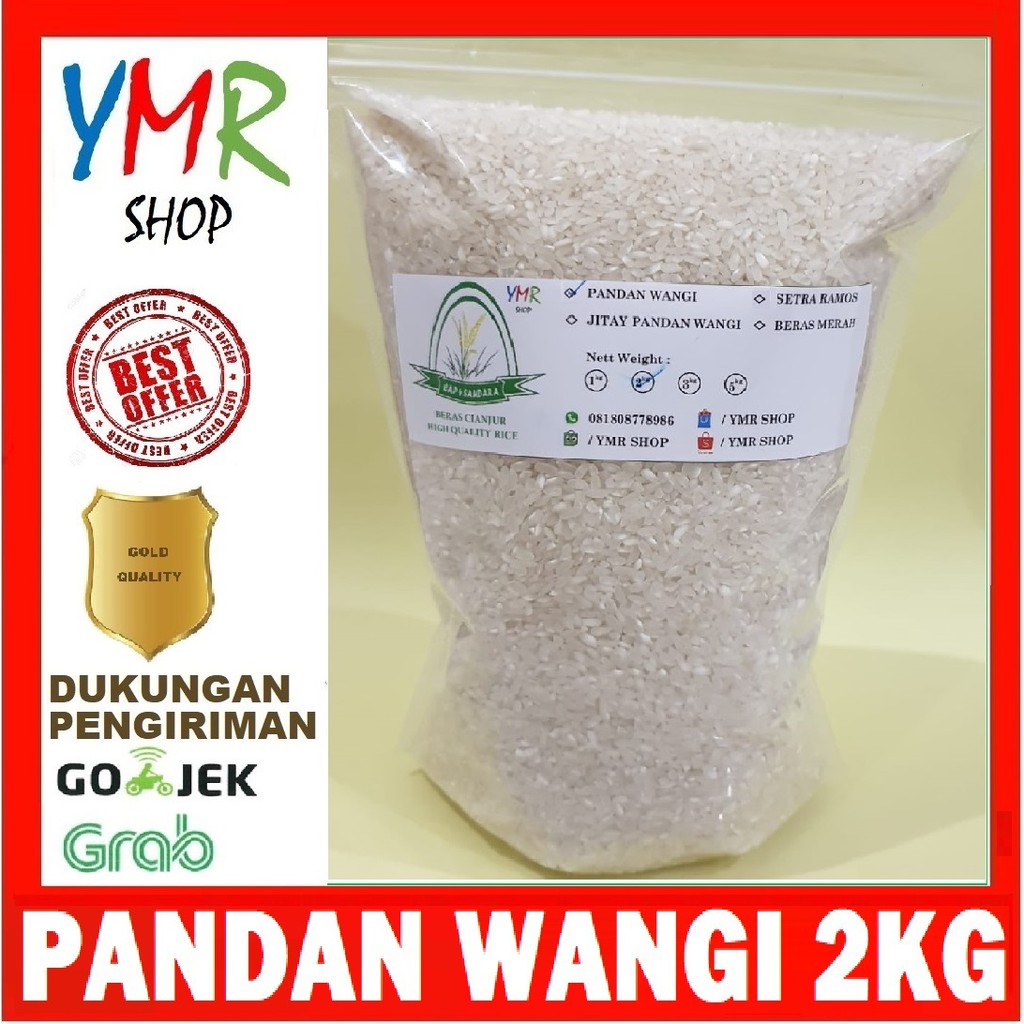 Beras Cap 4 Saudara Pandan Wangi Super Cianjur Premium 2 Kg