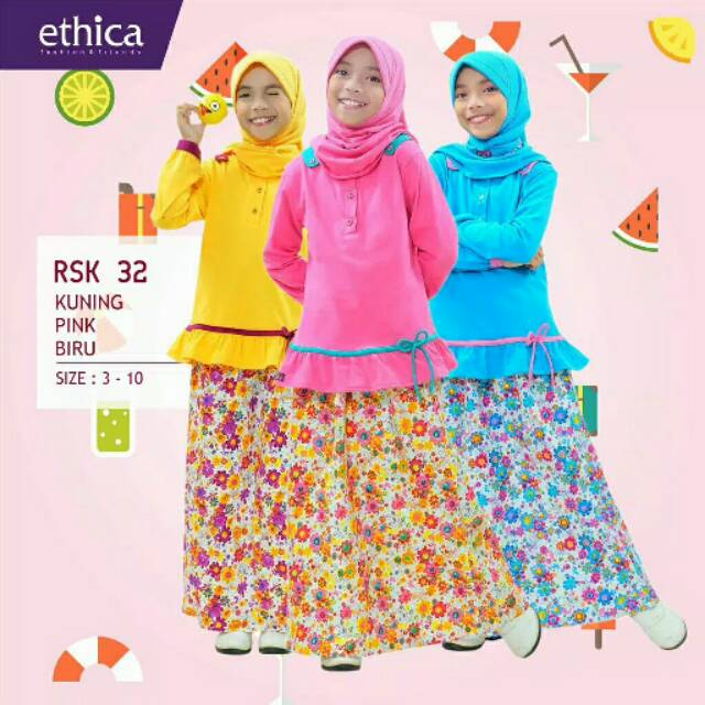 ETHICA RSK 32/gamis anak ethica/gamis anak murah/gamis anak adem/gamis anak syari