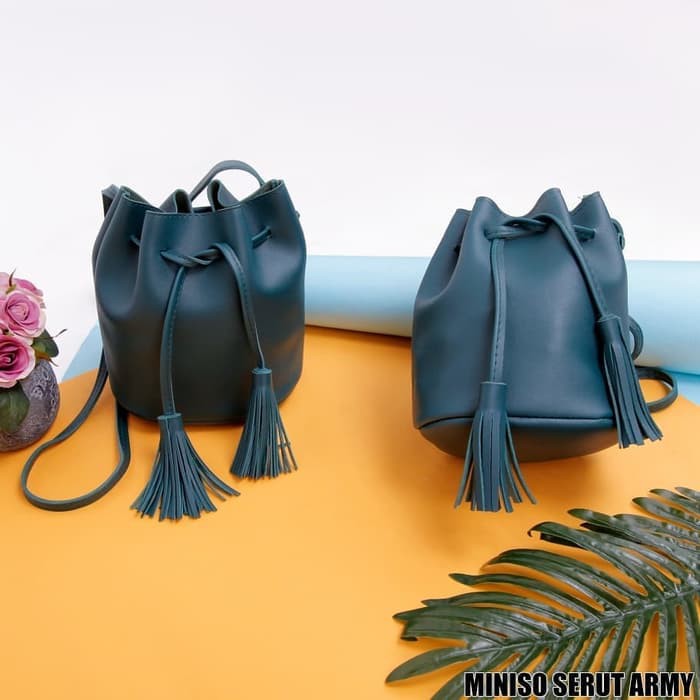 TAS WANITA MINISO SERUT ARMY - ARMY
