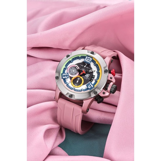 Jam Tangan Pria T5 H3885 3885 Original Man Rubber Chrono Watch