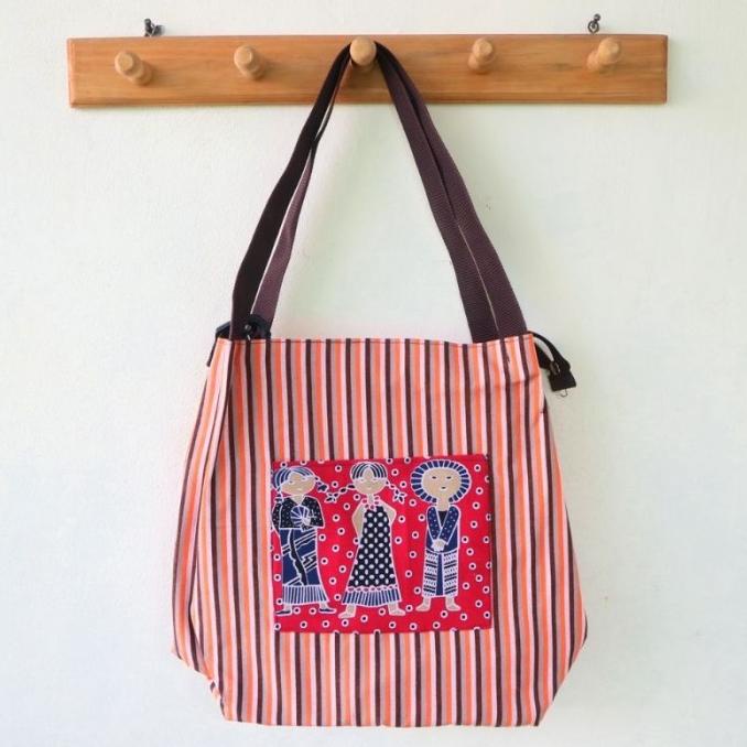 Sale Hampers Totebag Lurik Bu Tejo / Slingbag Lurik Denok - Paling Dicari