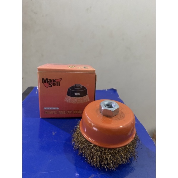 SIKAT MANGKOK KUNING 3 INCH MAXSELL / SIKAT KAWAT KUNINGAN MODEL MANGKOK