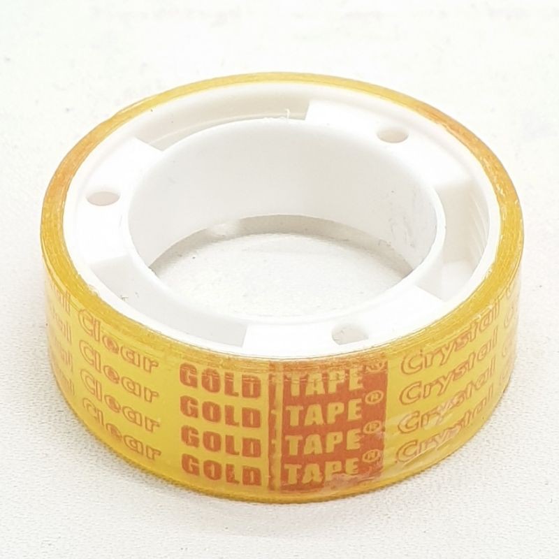 Goldtape Isolasi Kado Stationery 12mm 1/2 inch Bening / Selotip Isolasi / Solasi