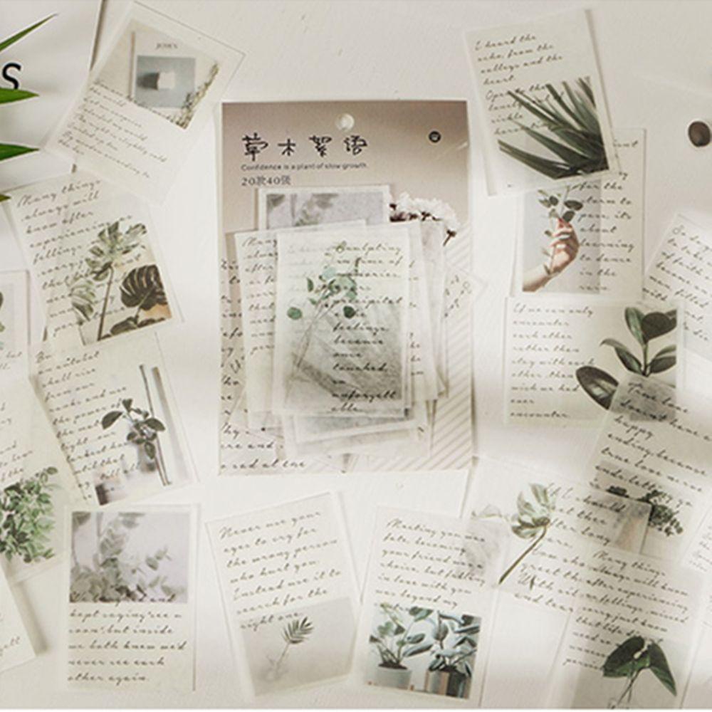 Suyo Stiker Kertas Motif Pemandangan Vintage Untuk Dekorasi Diary / Jurnal DIY