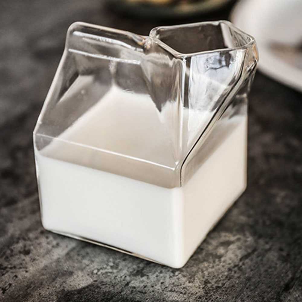 One Two Cups Gelas Kaca Susu Borosilicate Glass Milk Box 300ml - SG101