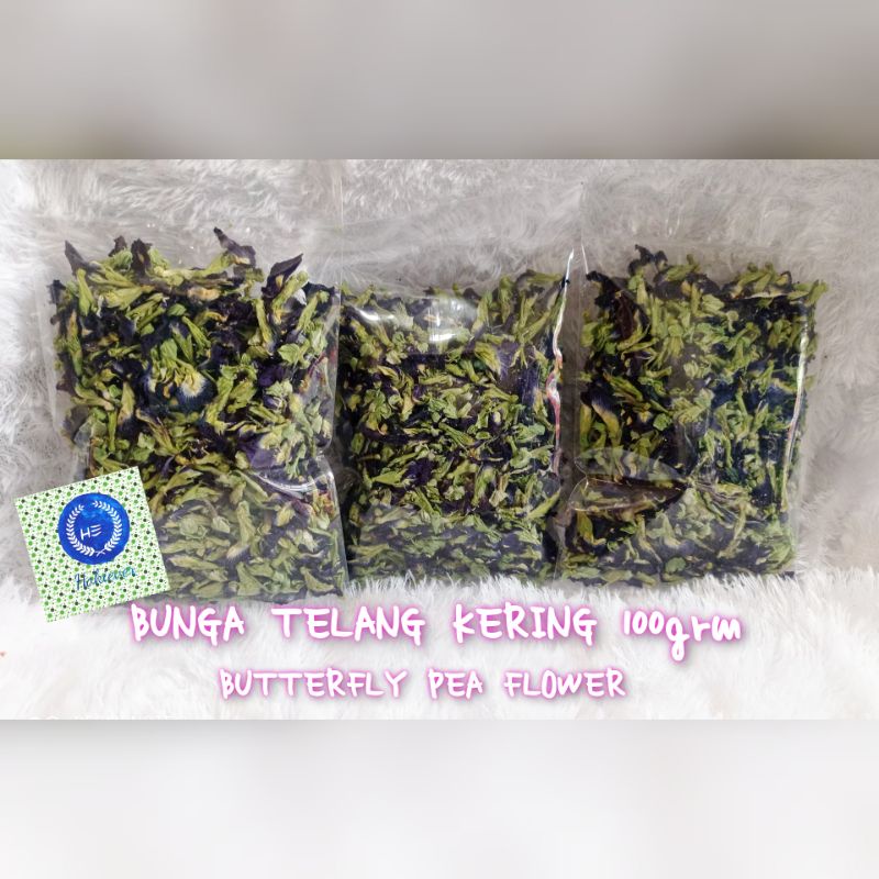 

BUNGA TELANG / BUTTERFLY PEA FLOWER KERING 100grm