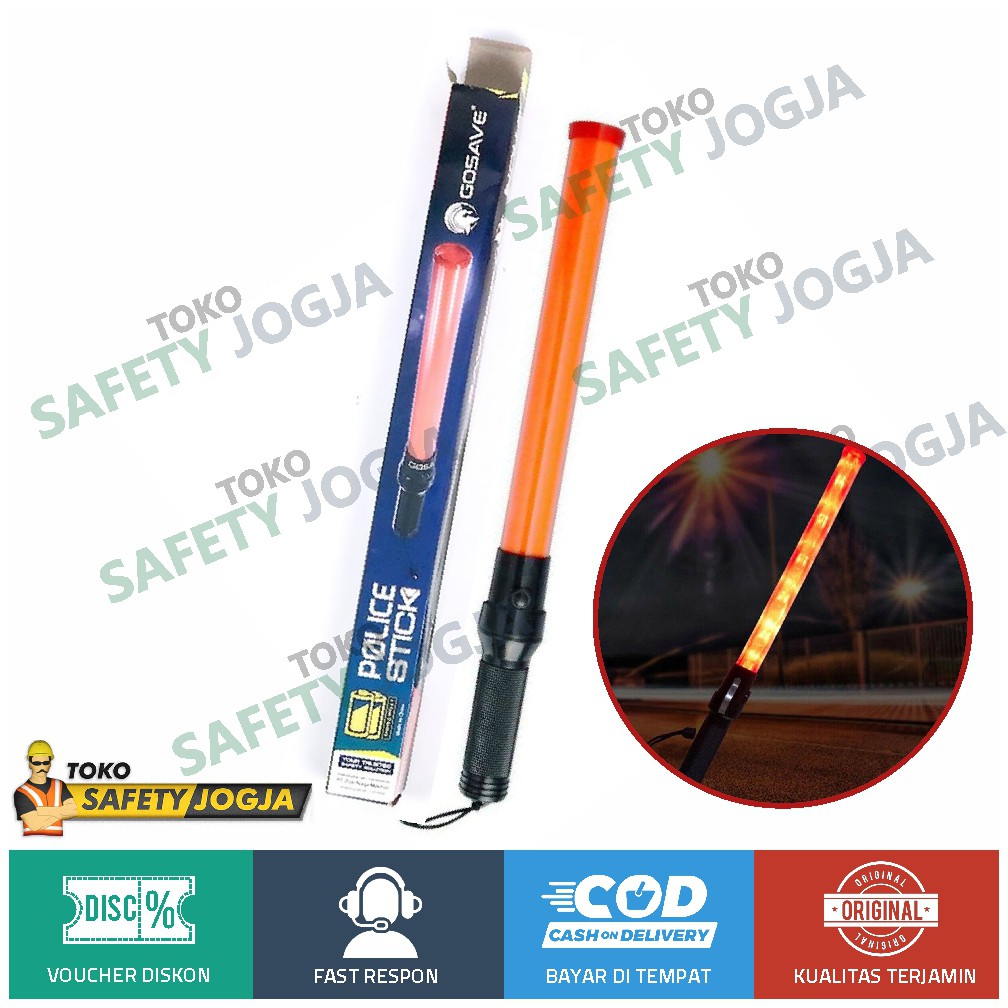 STIK LAMPU LALU LINTAS BATON STICK LAMP - TONGKAT LALIN - LAMPU PARKIR LALU LINTAS GOSAVE