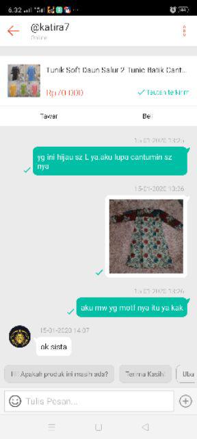 Tunik Turtleneck Anjani Tunic Batik Cantik Sogan Seragam Kantor Kerja Berkualitas Halus Modis Modern