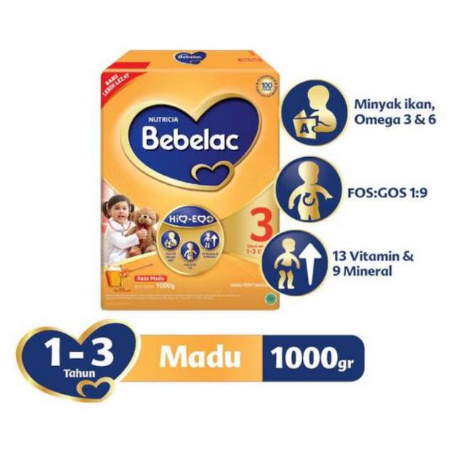 

Bebelac 3 Rasa Madu 1000gr