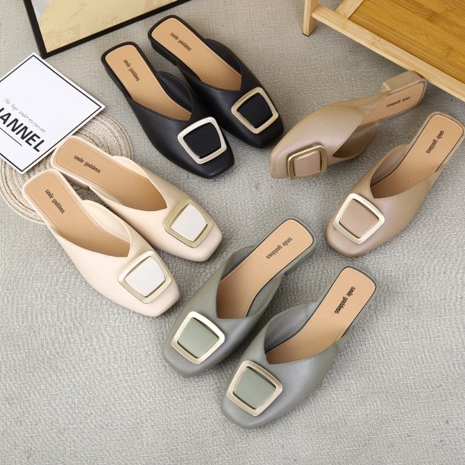 TASBLUE  Sandal wanita impor sandal wanita bermutu tinggi senyum dewi Ori nyaman S24