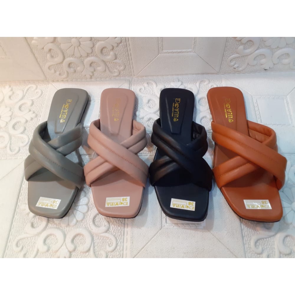 Sandal Flat Silang  Wanita DOVITA MS-62