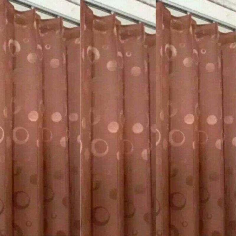Gorden Cantolan Kawat S Gorden Kaitan Kawat S Gorden Plisket Motif Polkadot Minimalis Gorden Jendela