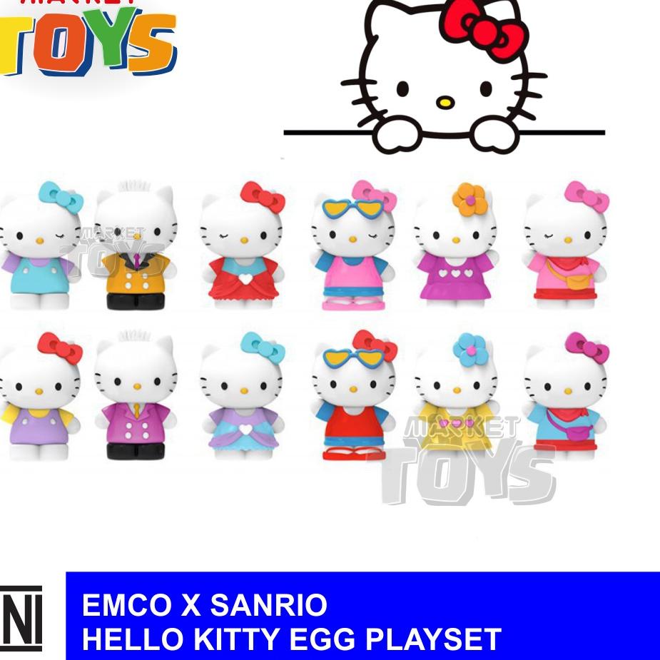 Free Packing Emco X Sanrio Hello Kitty Egg Playset (RANDOM)