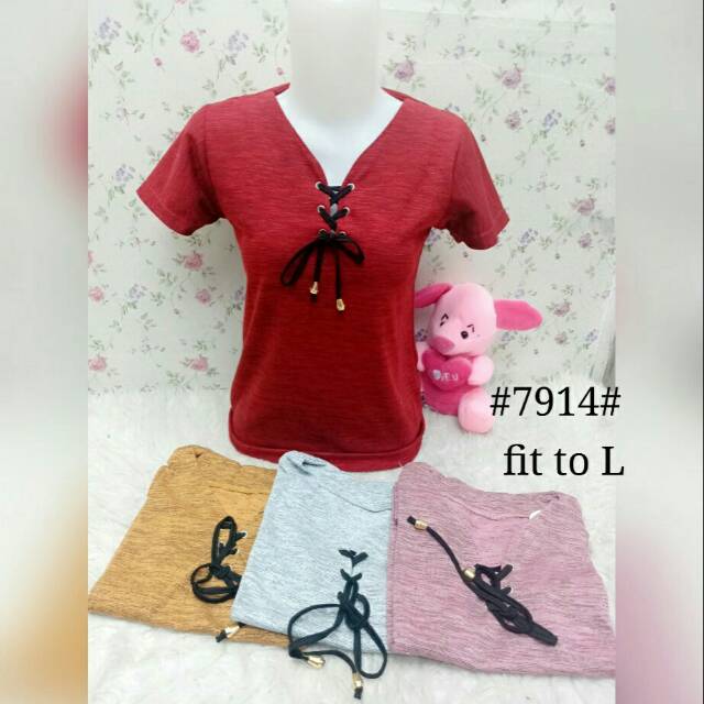 7914 atasan leher tali