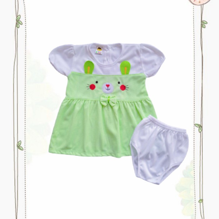 Baju Anak Perempuan Setelan Baju Bayi Perempuan | Dress bayi perempuan 0-6 bulan