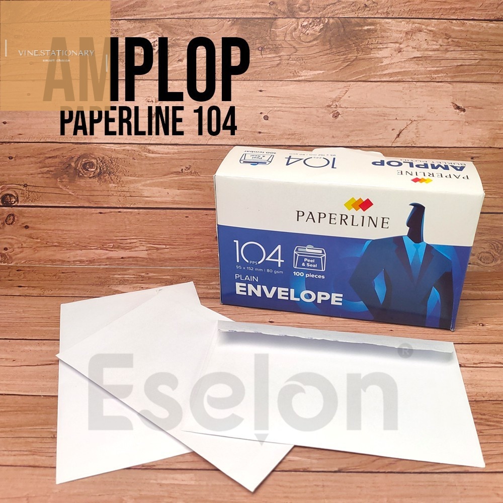 

Amplop PAPERLINE 104 PPS Seal Pengaman / Amplop Putih / Amplop Uang/amplop