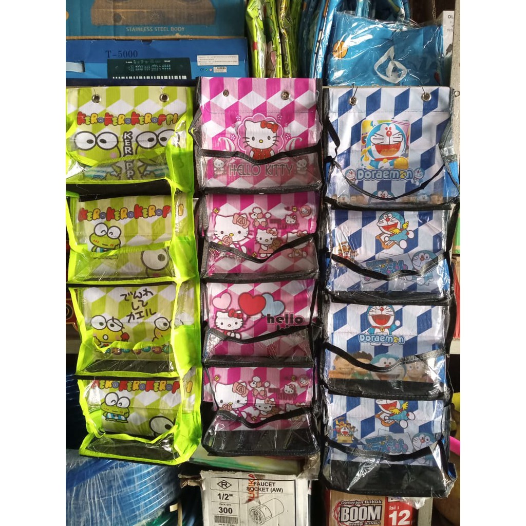 HBO KOSMETIK RAK GANTUNG KARAKTER HANGING POUCH ORGANIZER WADAH OBAt MULTI PURPOSE RACK