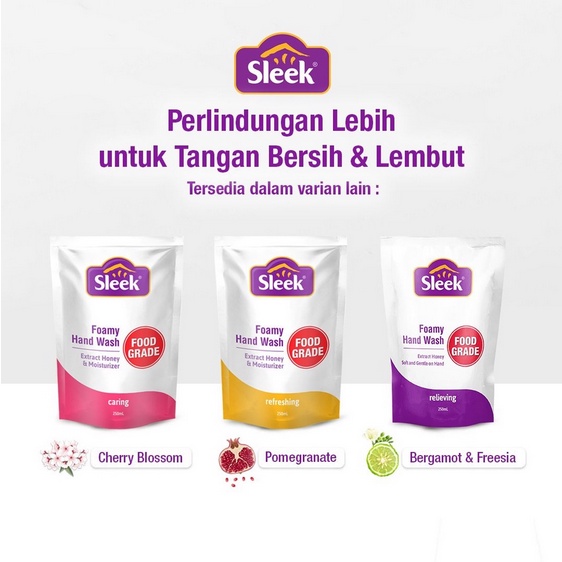 ♥️Nafris♥️Sleek Foamy Hand Wash Botol &amp; Refill 250 ml|Sabun Cuci Tangan Busa