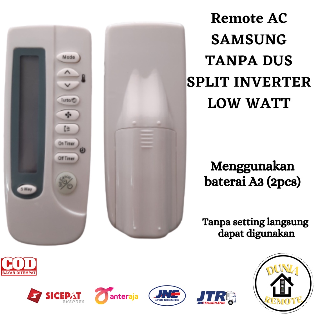 Remot Remote AC SAMSUNG ARC-4AU tanpa dus langsung pakai tanpa setting