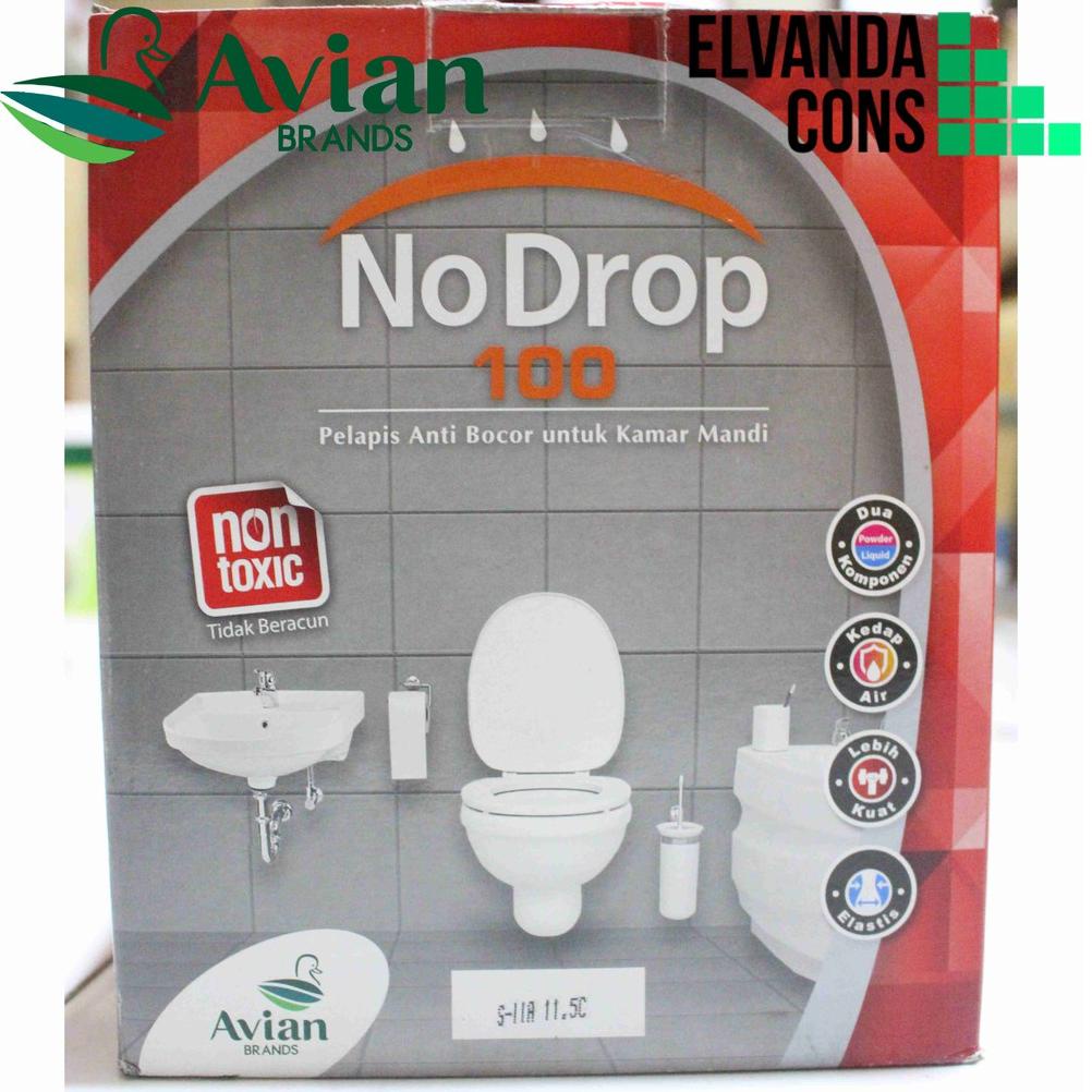 y5✾Diskon✲ NO DROP Pelapis Anti Bocor untuk Kolam dan Bak Kamar Mandi No Drop 100 AVIAN Water Proofi