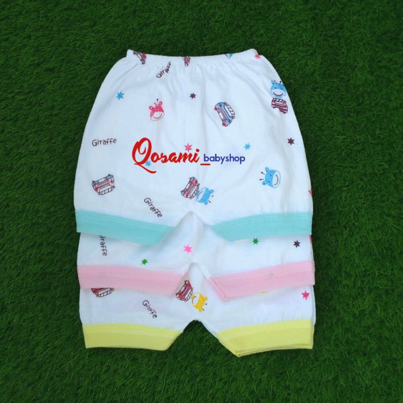 HAPPY TIME 6 pcs Celana Pendek Bayi Motif SNI