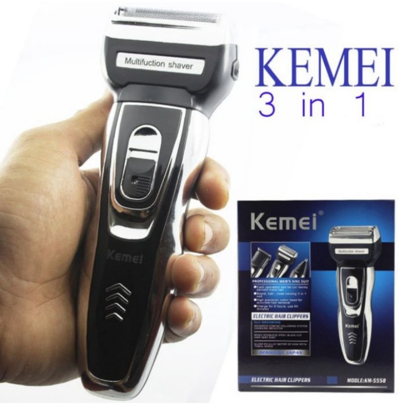Kemei KM 6558 Alat cukur 3in1