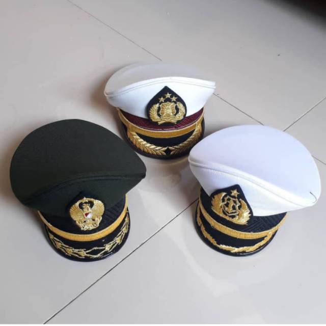 MINIATUR TOPI MINIPET MINIPAD PELAYARAN POLISI POLRI TNI TENTARA AKMIL AKPOL HIASAN MOBIL HOME DECOR