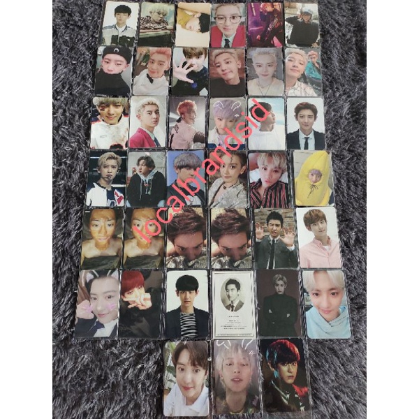 WTS PC PHOTOCARD OFFICIAL CHANYEOL TIHOL JASMER KIHNO KONDANGAN HELM READY STOCK