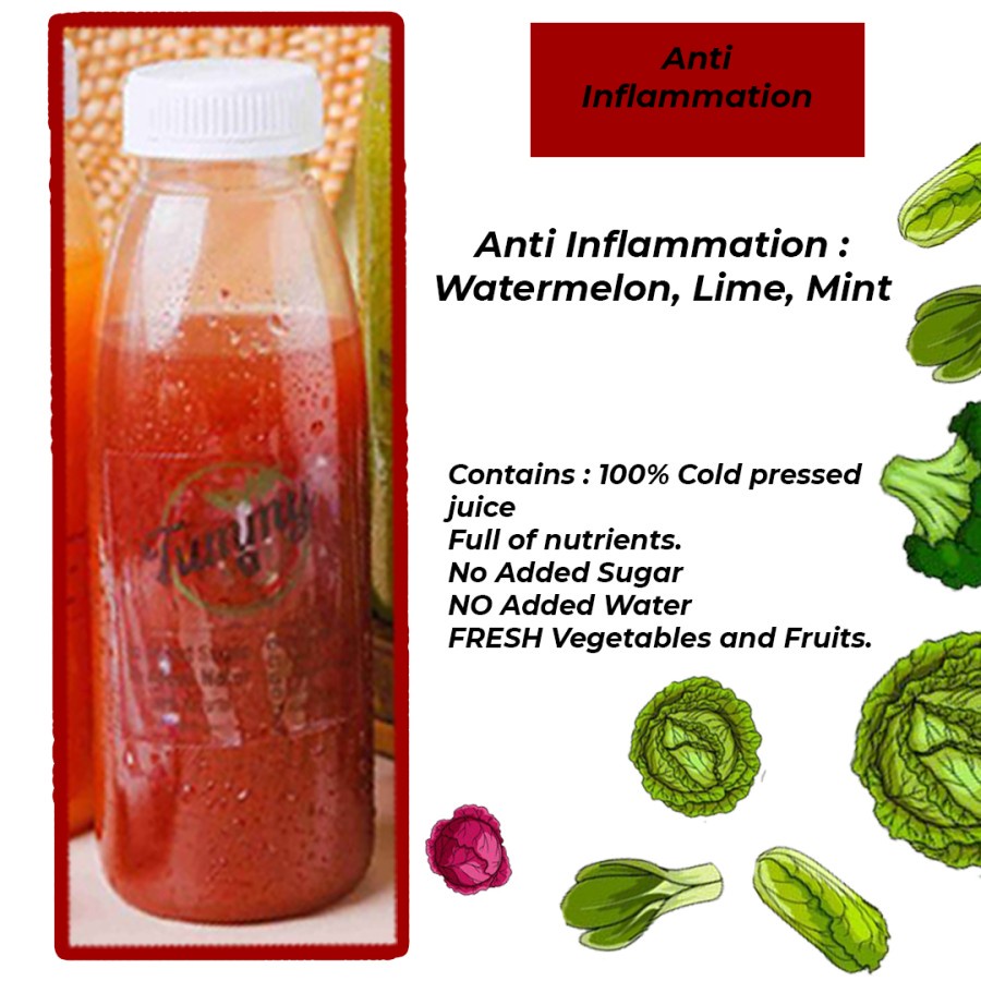 

Cold Pressed Juice Anti Inflamation 330ml Size Dewasa Watermelon Lime