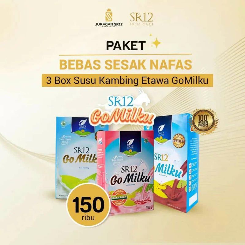 

Susu Gomilku SR12 Susu Kambing Etawa, Susu Anak & Dewasa, ASI Booster