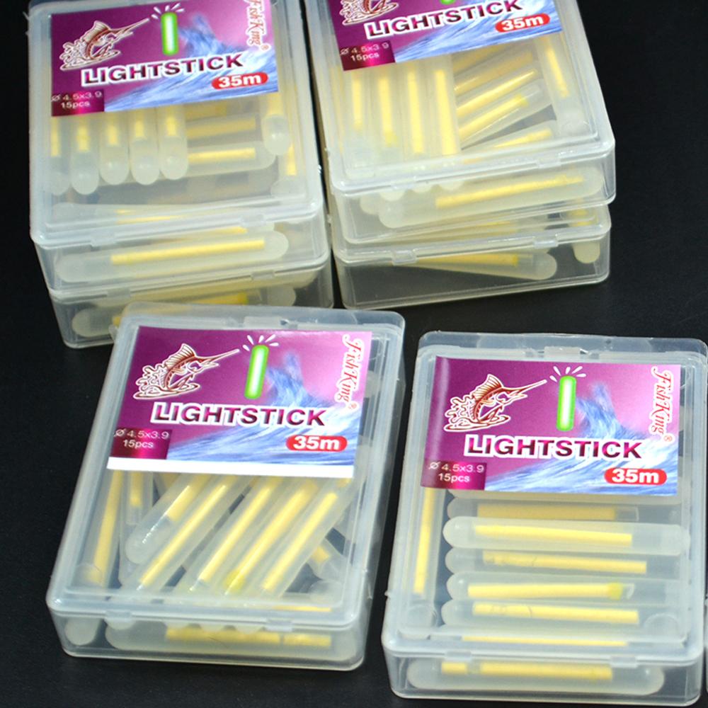 Lanfy Pelampung Pancing Aksesoris Memancing Kecerahan Tinggi 15pcs/lot Luminous Float Dark Glow Chemical Lightstick