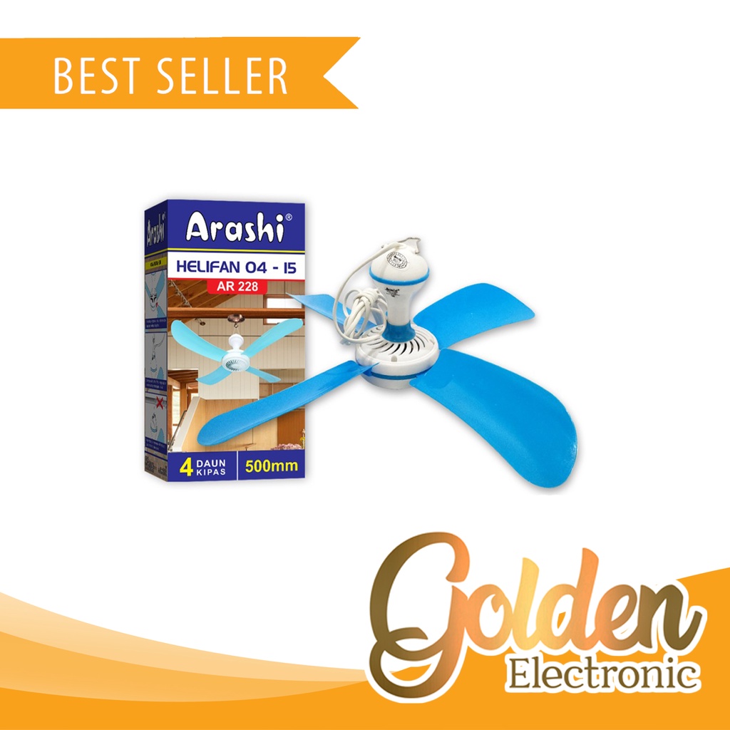 Kipas Angin Gantung Arashi Helifan 04 15 Watt AR 228 15watt