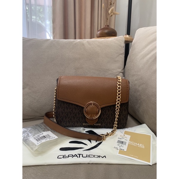 PRELOVED ~ MK Wanda Small Crossbody Signature Brown