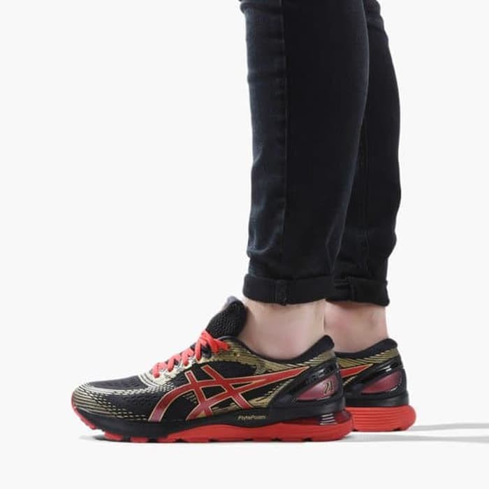 asics gel nimbus 21 black classic red