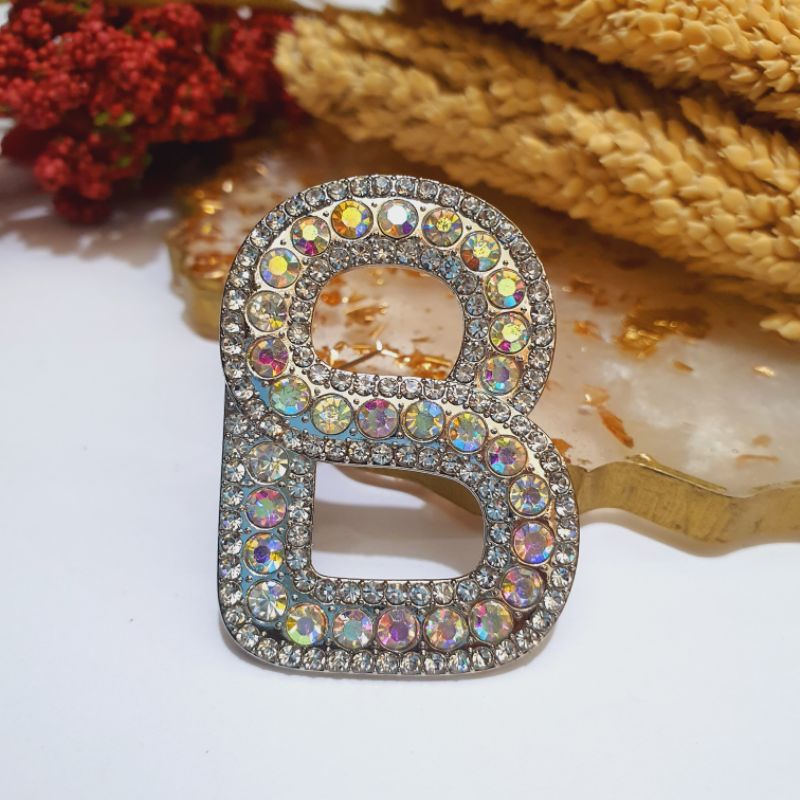 Brooch Buttonscarves KW / Bross Buttonscarves KW / Bross Button KW-018 Silver