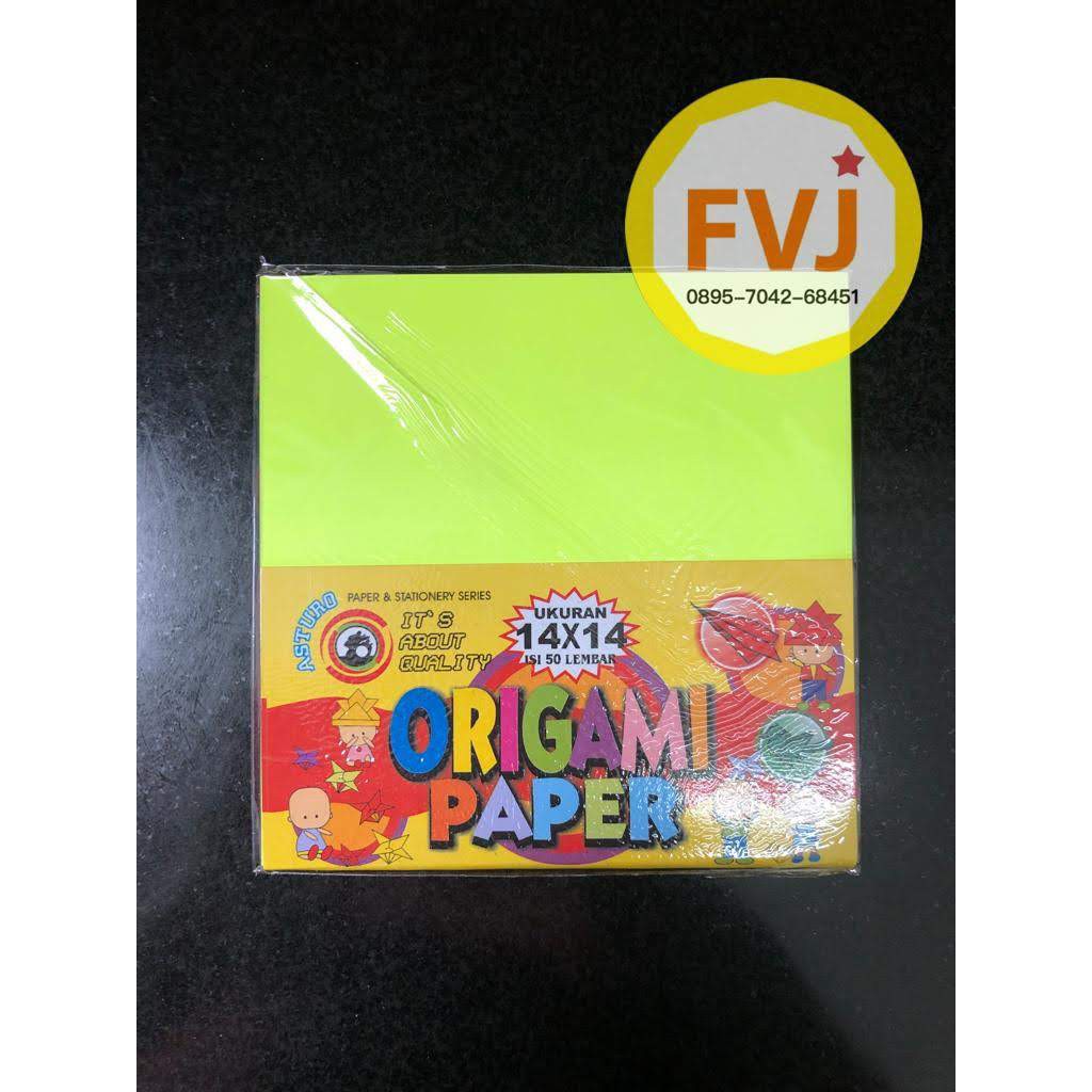 10 pak Origami Paper / Kertas Lipat Warna Terang