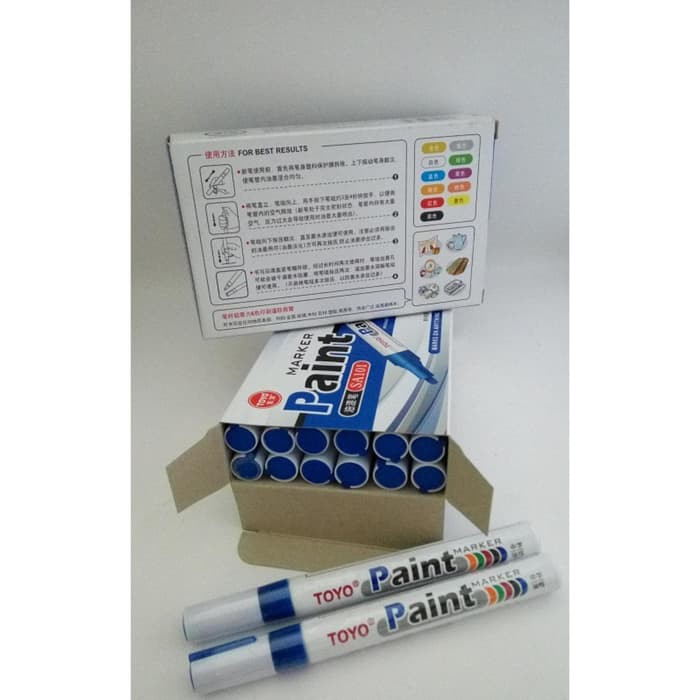 

Spidol Ban TOYO BIRU - Paint Marker Toyo Kualitas Terbaik - Warna Biru