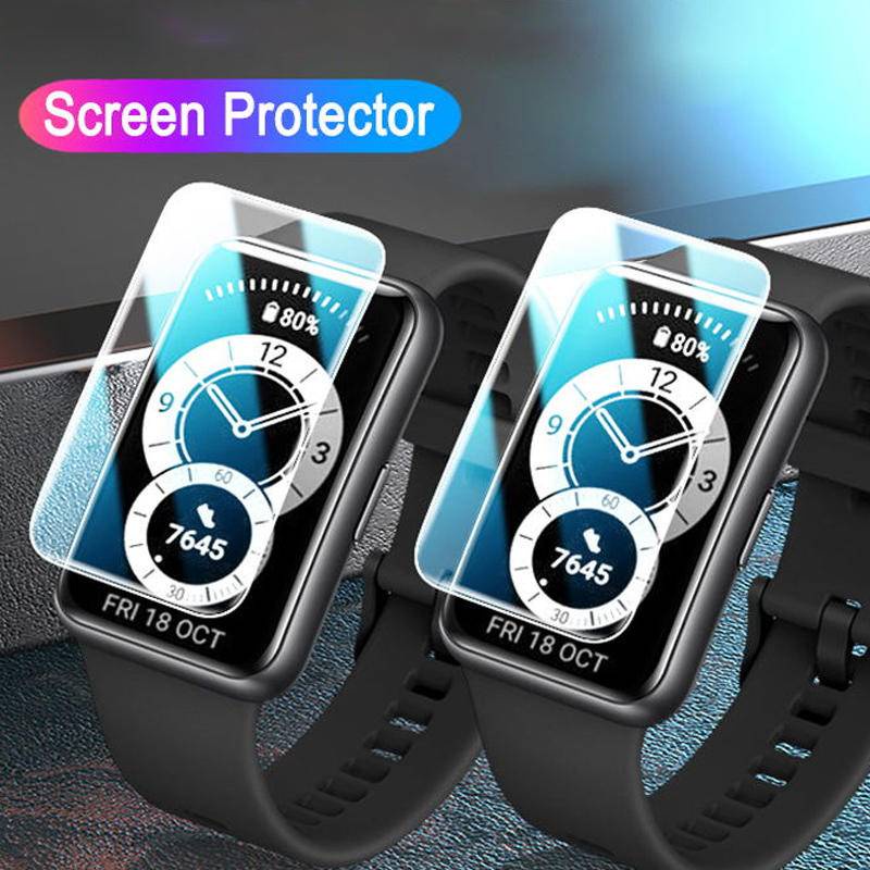 1-3pcs Film Pelindung Layar Smartwatch Bahan TPU Untuk HUAWEI band 6 5 4 3 Pro fit Honor band 6 5 4