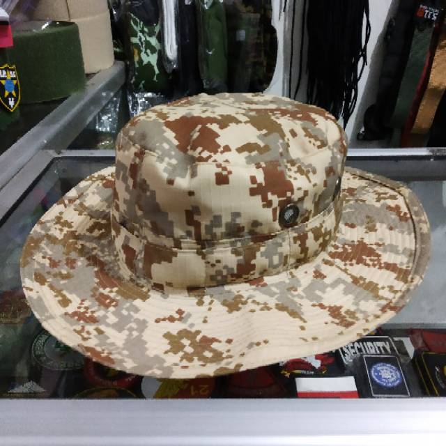 topi rimba loreng gurun dessert/topi rimba army lapangan outdoor