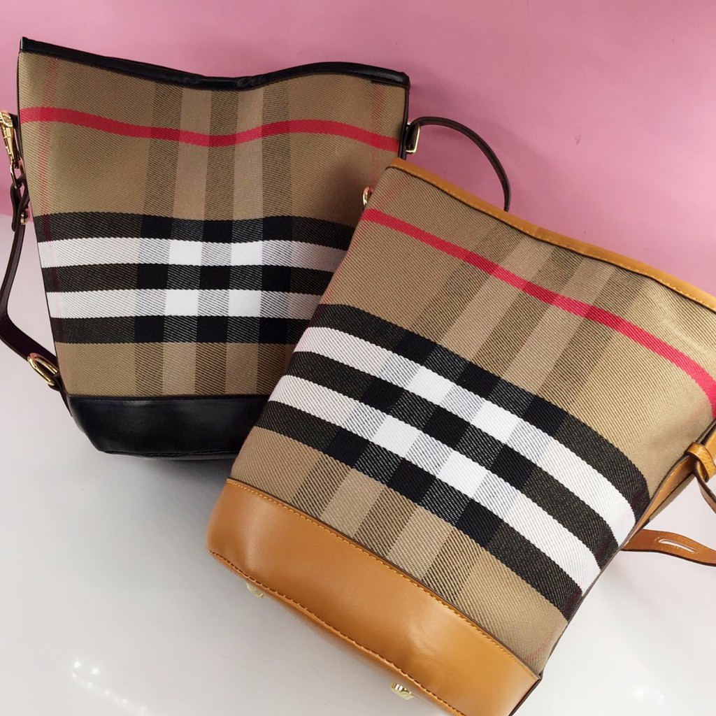 TAS IMPOR BURBERRY BUCKET BAG
