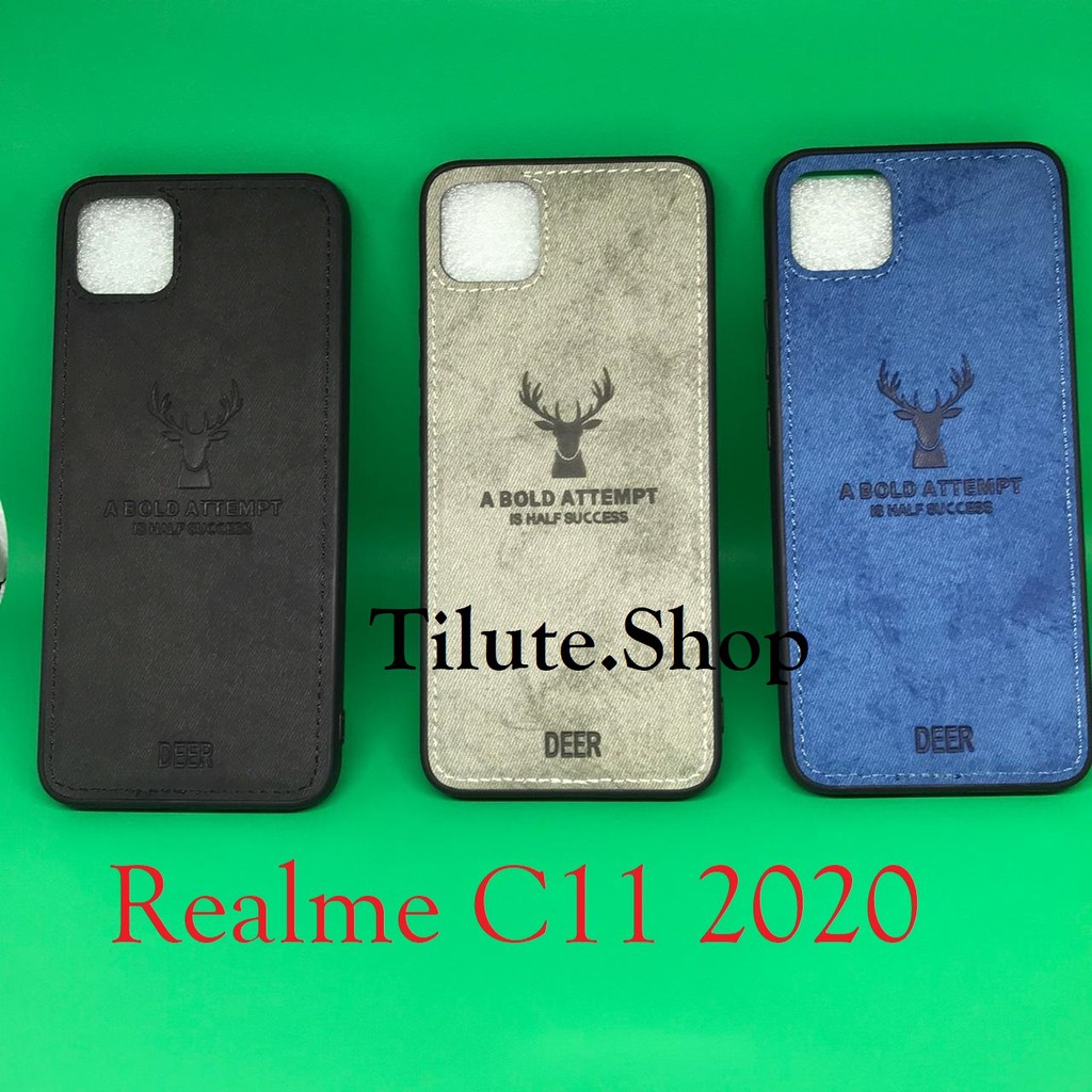 Case Realme C11 2020 (6.5) DEER Cloth Silicone Back Cover Soft Case Realme C11 2020
