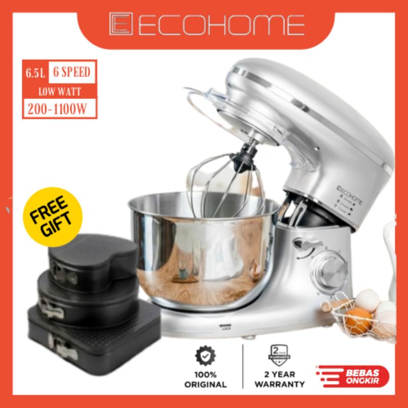 Jual Stand Mixer Professional Low Watt Ecohome Esm Kapasitas Besar