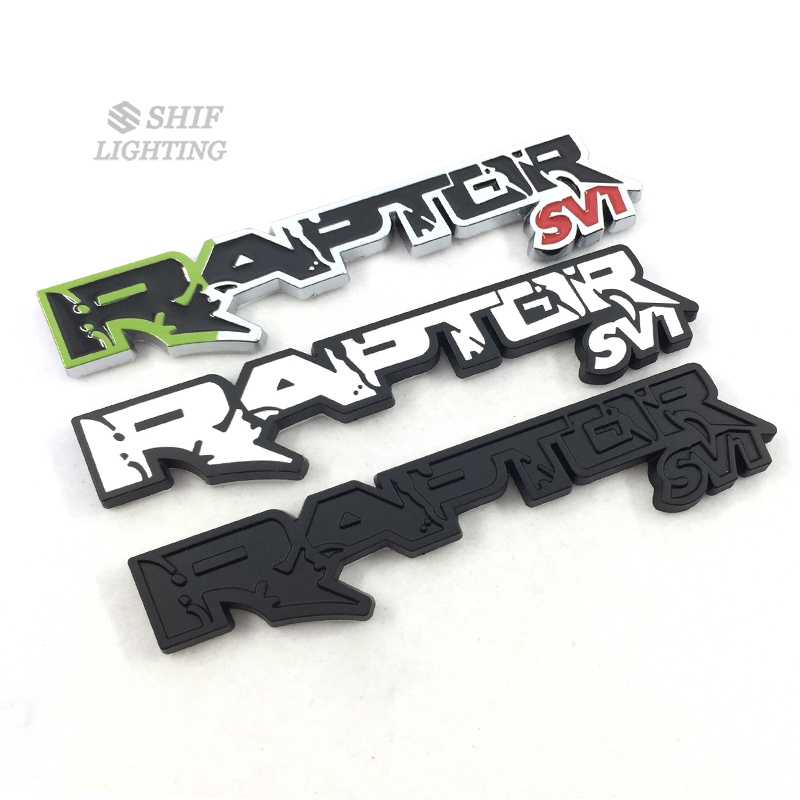 1Pc Stiker Emblem / Badge Logo Raptor svt Bahan Metal untuk Dekorasi Mobil Ford F150